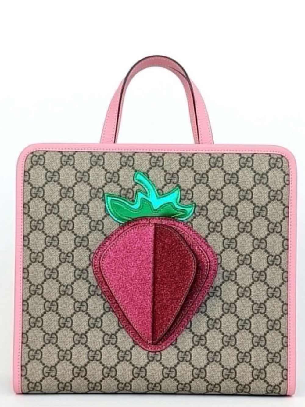 🍓 Gucci Supreme 3D Strawberry Tote Bag